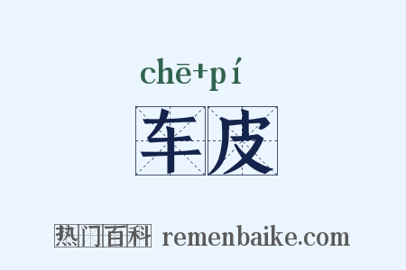 车皮是什么意思的图片
